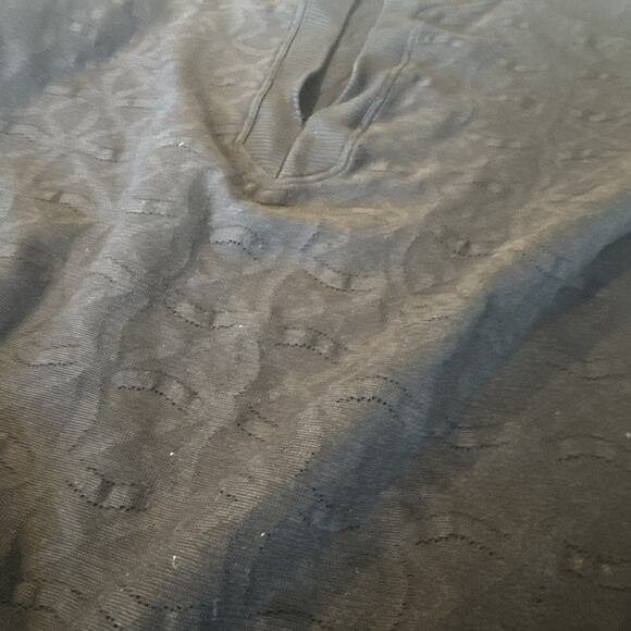 Versace Vintage, Black, Long Sleeve Plunge V-neck, Blouse Women - Picture 12 of 13